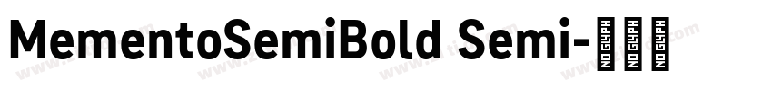 MementoSemiBold Semi字体转换
